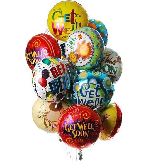 Get Well Balloon Bouquet-12 Mylar | Get well balloons, Balloon bouquet ...