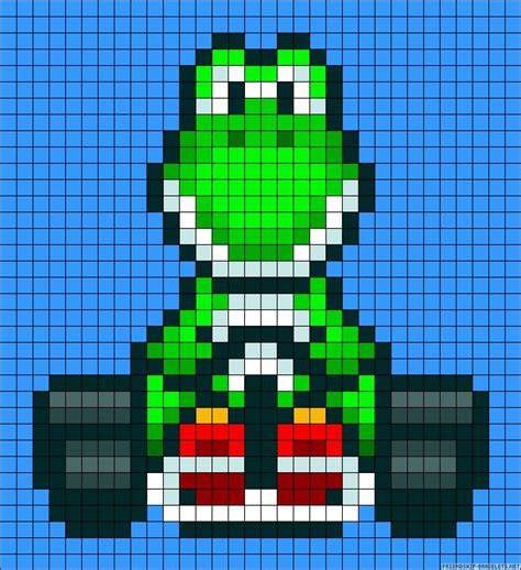 #pattern #perler #stitch #mario #yoshi #maybe #cross #kart #bead #also ...