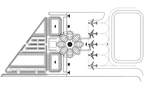 Airport Hangar Design Layout Plan - Cadbull