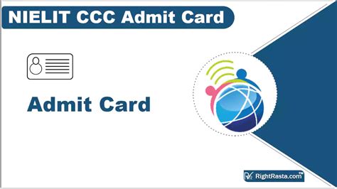 NIELIT CCC Admit Card 2023 (Out) Download January Hall Ticket