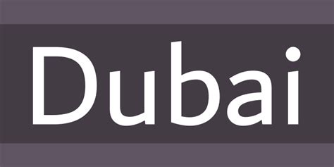 Dubai Font Free by Dubai Executive Council » Font Squirrel