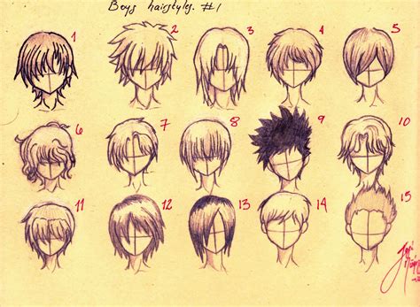 Anime Guy Hairstyles Drawing at GetDrawings | Free download