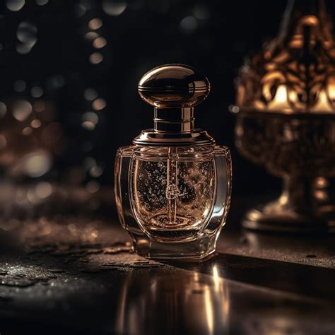 Premium Photo | Perfume image in dark background perfume shoot