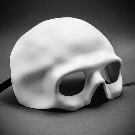 NEW Scary Skull Mask for Halloween Venetian Masquerade Half Face - White | eBay | Halloween ...