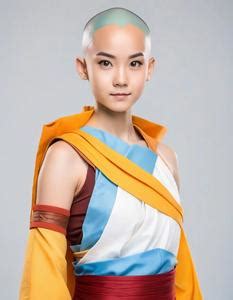Aang Cosplay Female Fancy Dress. Face Swap. Insert Your Face ID:888763