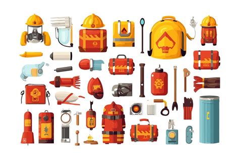 Premium Vector | Emergency Kit vector set collection graphic clipart design Flat vector ...