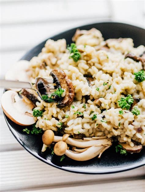 Easy Mushroom Risotto (vegetarian, under 30 minutes) | Live Eat Learn