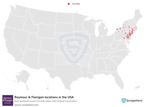 Number of Raymour & Flanigan locations in the USA in 2024 | ScrapeHero