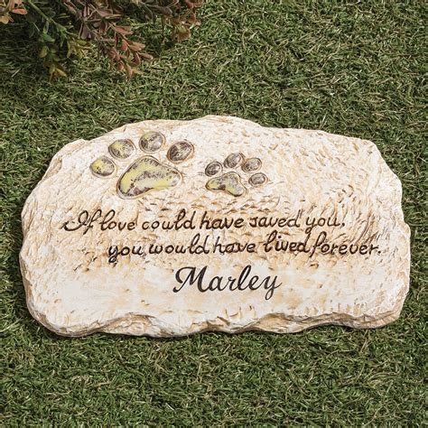 Personalized Forever Pet Memorial Stone – Garden Stone