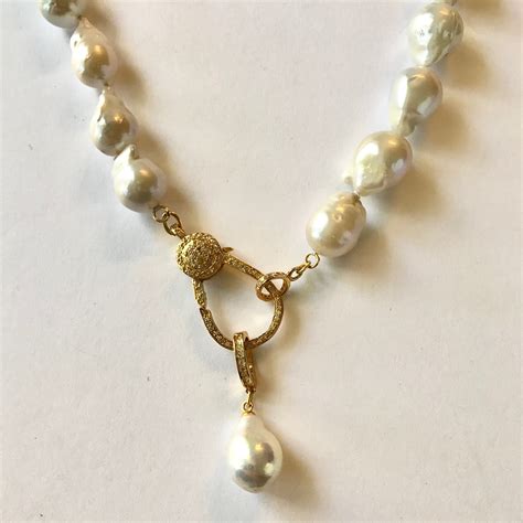 Baroque Pearl Pendant Necklace 10 Mm to 20 Mm Freshwater - Etsy