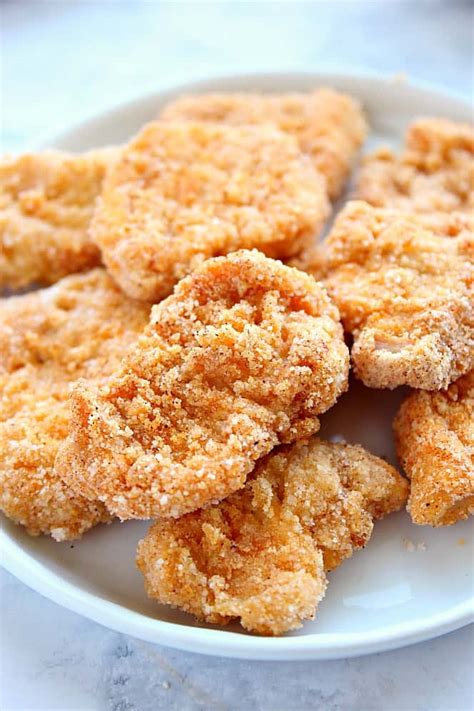 Gluten Free Baked Chicken Nuggets Recipe - Crunchy Creamy Sweet