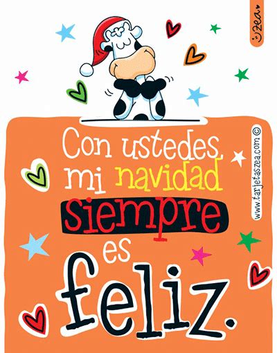 Navidad con felicidad-Vaca Flora feliz en navidad. © ZEA www ...