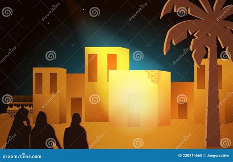 Maulid Nabi Prophet Muhammad Birthday Mecca Islam History Islamic Illustration Cartoon Vector ...