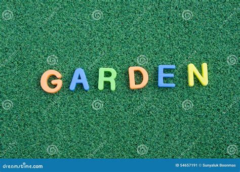 Garden letter message stock image. Image of naturelfresh - 54657191