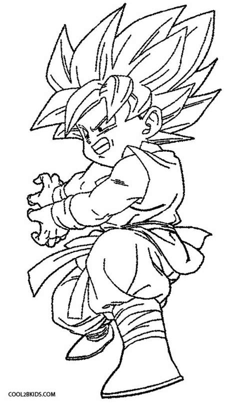 Printable Goku Coloring Pages For Kids | Cool2bKids