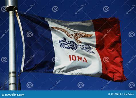 Iowa State Flag Stock Images - Image: 23151814