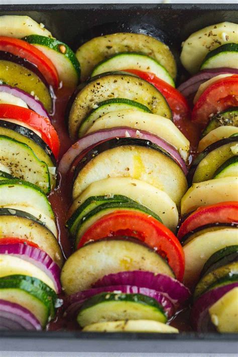 Briam (Traditional Greek Roasted Vegetables) - Little Sunny Kitchen