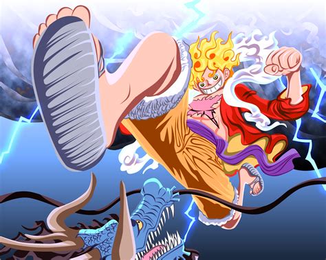 Luffy vs Kaido, Gear 5 (One Piece), Kaido (One Piece), Monkey D. Luffy, HD Wallpaper | Rare Gallery