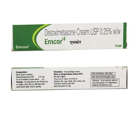 Buy Emcor Desoximetasone Cream 0.25% @₹232 from Emcure