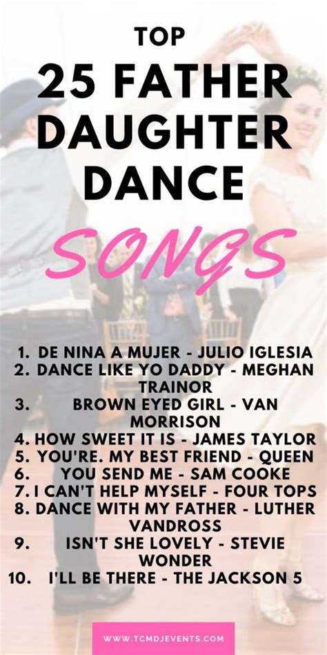 Top 25 Father and Daughter Dance Songs for Wedding