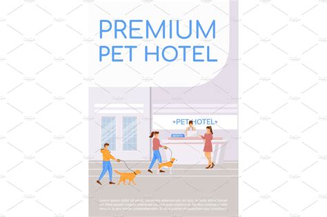 Premium pet hotel poster | Flyer Templates ~ Creative Market