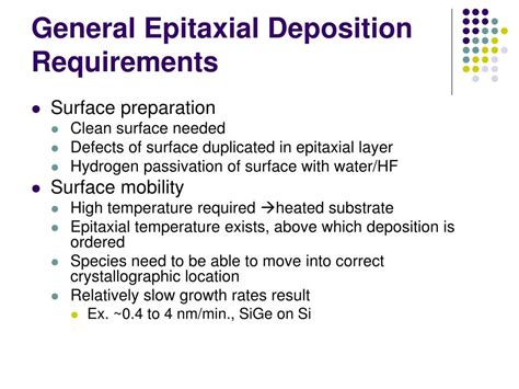 PPT - Epitaxial Deposition PowerPoint Presentation, free download - ID:3913342