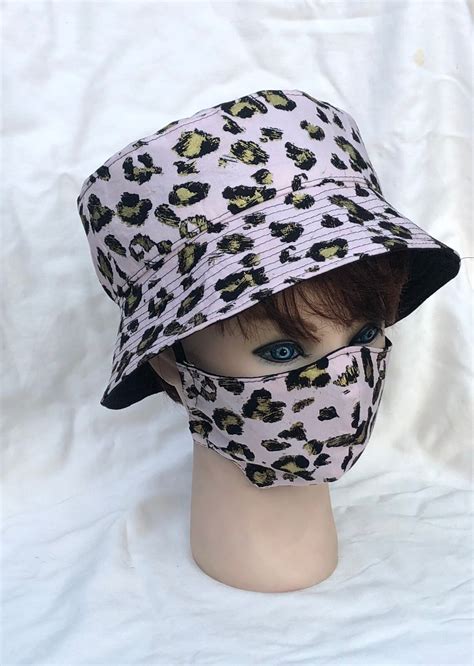 Mask Pink Leopard Print Hat Sold Seperate - Etsy