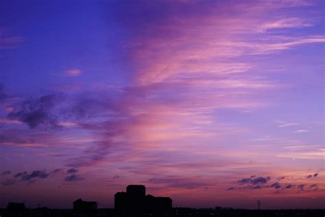 Silhouette of Buildings during Sunset · Free Stock Photo