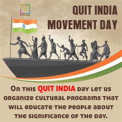 Quit India Movement Day Quotes, 8th August Quit India Day