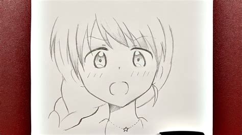 Easy anime drawing | how to draw cute anime girl step-by-step - YouTube