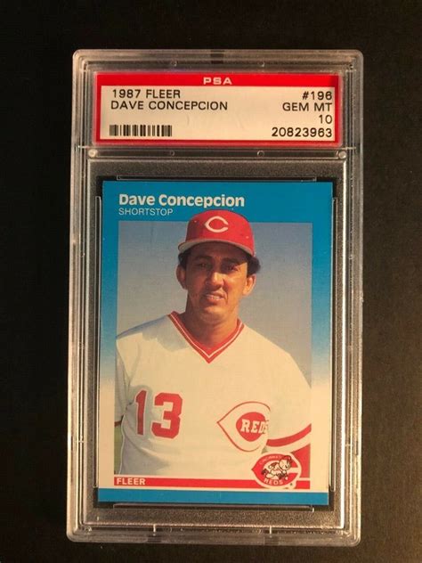 Auction Prices Realized Baseball Cards 1987 Fleer Dave Concepcion