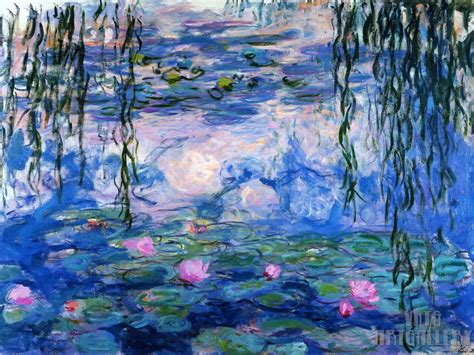 Claude Monet : Water Lilies Nympheas 1919 Canvas Gallery Wrapped or Framed Giclee Wall Art Print ...