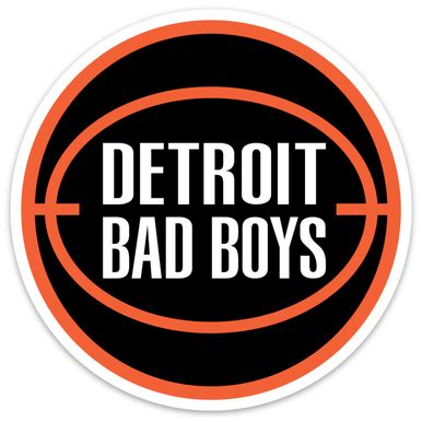 Motor City Bad Boys Detroit Bad Boys Basketball Decal - Gameday Detroit