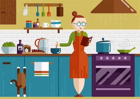 Free vector "Kitchen illustration"