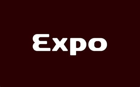 Expo free font