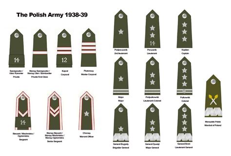 Polish Military Ranks - army marching commands