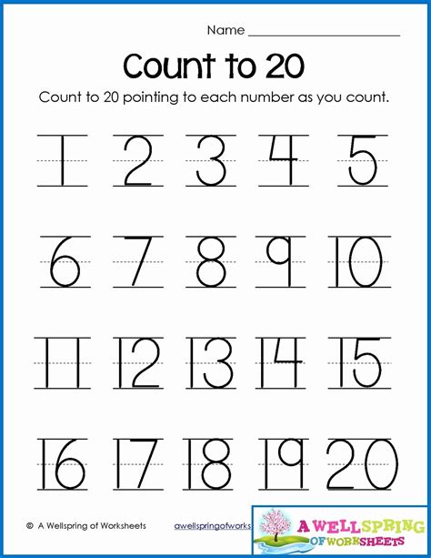 Free Handwriting Numbers Worksheets