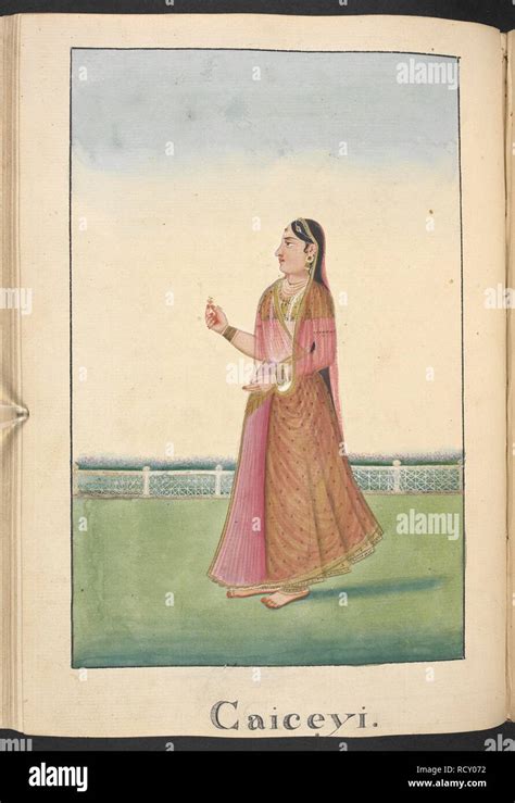 Kaikeyi, wife of King Dasaratha and mother of Bharata. Inscribed: â ...