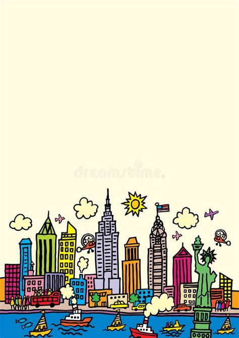 New York Skyline Cartoon Stock Illustrations – 1,348 New York Skyline Cartoon Stock ...