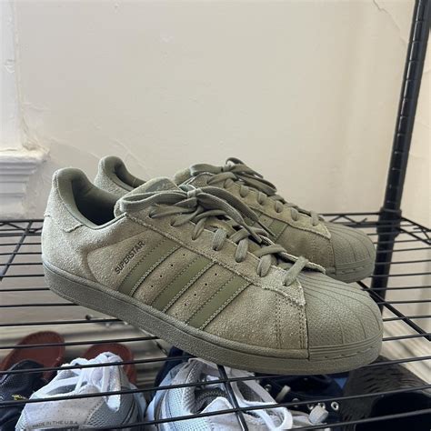 Military Green Adidas All Star - Hardly Worn with... - Depop