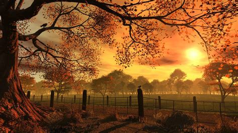 Autumn Sunset Wallpapers - Top Free Autumn Sunset Backgrounds - WallpaperAccess