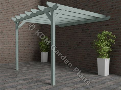 Wooden Garden Lean to Pergola 2.8mx3m build Plans Only No - Etsy