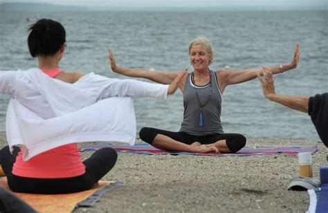 Community Yoga at Bayley Beach