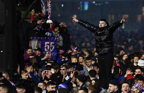 Rangers fans' celebrations leave 'question mark' over professional sport continuing, says Nicola ...