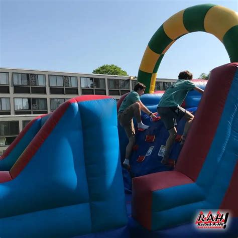 Inflatable Obstacle Course with Slide | Record-A-Hit Entertainment