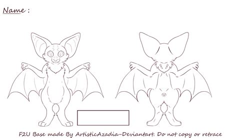 Free to Use Bat Furry Base by ArtisticAzadia on DeviantArt