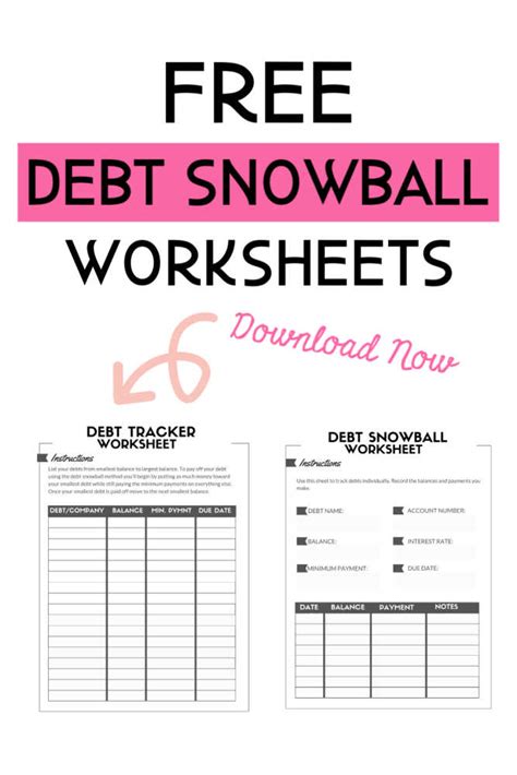 Free Debt Snowball Worksheet: Crush Your Debt Faster