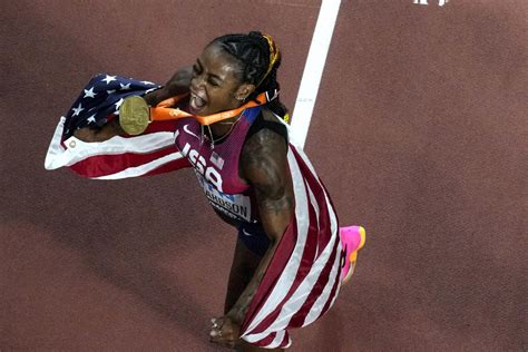 Sha'Carri Richardson makes history, wins World Athletics 100 meter gold - Yahoo Sports