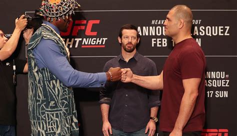 UFC on ESPN 1 face-offs: Ngannou, Velasquez cool with each other