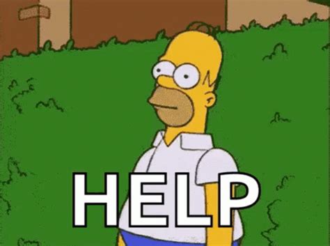 Homer Bush Simpson Help GIF | GIFDB.com